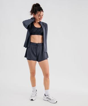 Short de sport avec doublure cycliste femme vue4 - GEMO(FEMME PAP) - GEMO