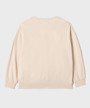 Sweat avec broderies sur le buste fille vue4 - GEMO 4G FILLE - GEMO