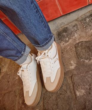 Baskets à plateforme avec touches métallisées femme - Camps United vue6 - CAMPS - GEMO