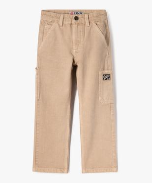 Pantalon multipoches en toile denim garçon - Camps United vue1 - CAMPS - GEMO