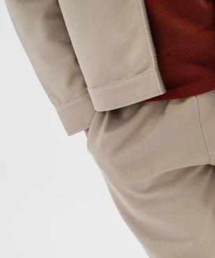 Pantalon en maille sergée casual homme vue2 - GEMO (HOMME) - GEMO