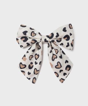 Barrette cheveux avec noeud à motif léopard vue1 - GEMO (ACCESS) - GEMO