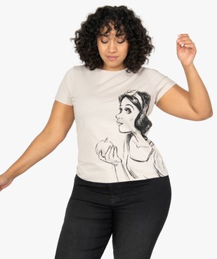 Tee-shirt femme à manches courtes imprimé - Disney vue1 - DISNEY DTR - GEMO