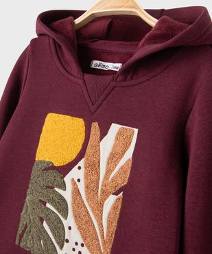 Sweat à capuche à doublure chaude bébé garçon vue4 - GEMO(BEBE DEBT) - GEMO