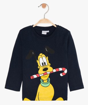 Tee-shirt bébé garçon imprimé Noël Pluto - Disney vue1 - DISNEY DTR - GEMO