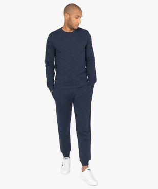 Sweat homme molletonné contenant du coton bio vue5 - GEMO C4G HOMME - GEMO