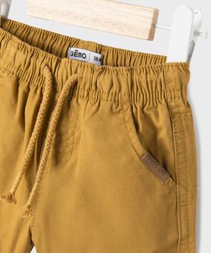 Bermuda en coton avec taille ajustable bébé garçon vue2 - GEMO(BEBE DEBT) - GEMO