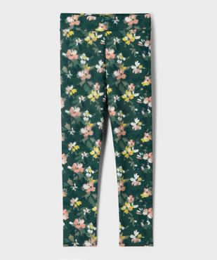 Legging long de sport en stretch à large ceinture élastique fille vue3 - GEMO 4G FILLE - GEMO