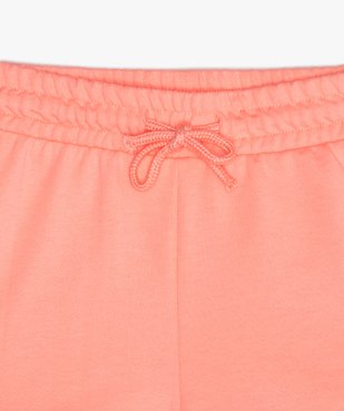 Short fille en maille extensible avec taille élastiquée vue2 - GEMO (ENFANT) - GEMO