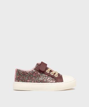 Tennis en toile enduite à motifs fleuris fille - Lovely Wings vue1 - LOVELY WINGS GEMO FOR GOOD - GEMO