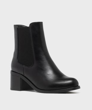 Boots Chelsea zippées à talon haut femme - Valentina Baldano vue2 - VALENTINA BALDA - GEMO