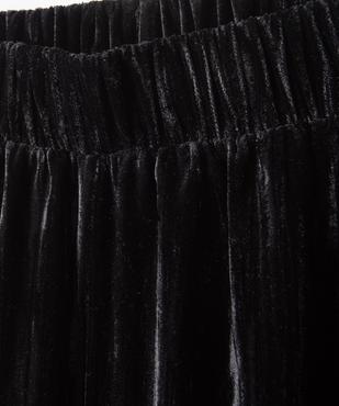 Pantalon fille large en velours froissé vue2 - GEMO (JUNIOR) - GEMO