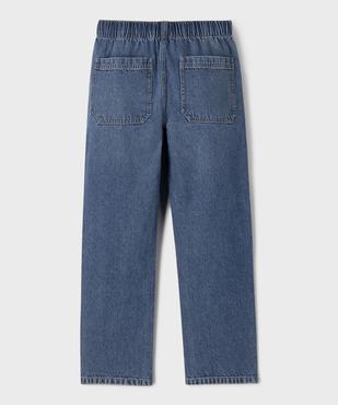 Jean droit à ceinture élastiquée ajustable garçon vue3 - GEMO 4G GARCON - GEMO