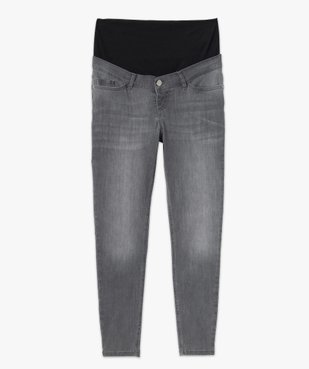 Jean de grossesse slim délavé à bandeau stretch taille haute vue4 - GEMO (MATER) - GEMO