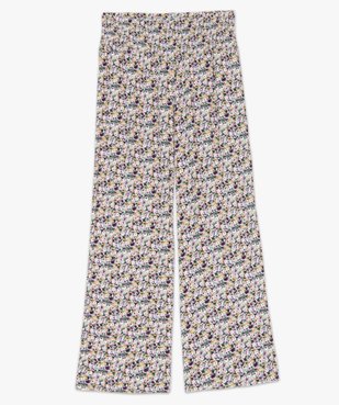 Pantalon de grossesse ample à fleurs et smocks à la taille vue4 - GEMO (MATER) - GEMO