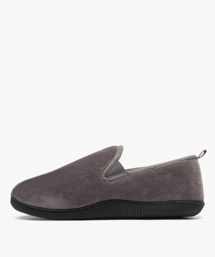 Chaussons homme pantoufles en velours ras Olympia vue3 - OLYMPIA - GEMO