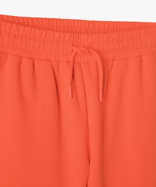 Pantalon de jogging fille avec intérieur molletonné vue2 - GEMO (JUNIOR) - GEMO