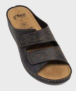 Mules femme confort à surpiqûres contrastantes vue11 - G'FLEX - GEMO