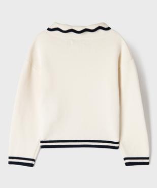 Pull à col fantaisie fille - LuluCastagnette vue3 - LULUCASTAGNETTE - GEMO