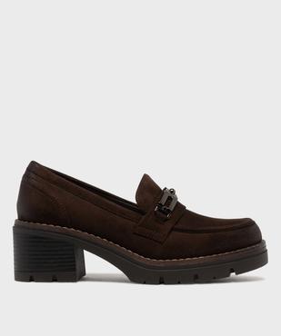 Mocassins avec bijou métallique sur semelle crantée femme - Valentina Baldano vue1 - VALENTINA BALDA - GEMO