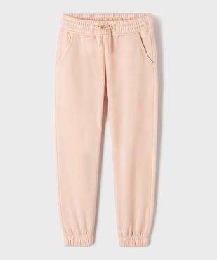 Pantalon de jogging avec taille ajustable fille vue2 - GEMO 4G FILLE - GEMO