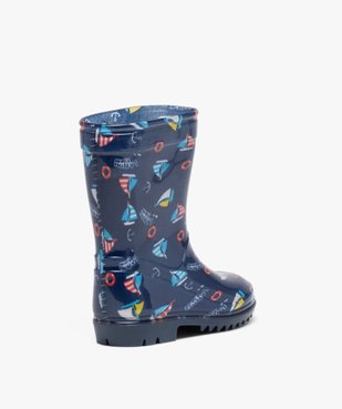 Bottes de pluie garçon à imprimé marin vue4 - GEMO (ENFANT) - GEMO