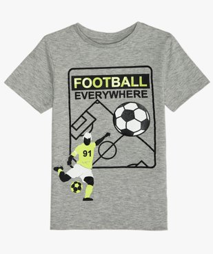 Tee-shirt garçon avec motif football vue1 - GEMO (ENFANT) - GEMO