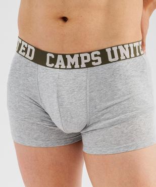 Boxer en coton stretch unis homme (lot de 2) - Camps United vue2 - CAMPS GEMO FOR GOOD - GEMO