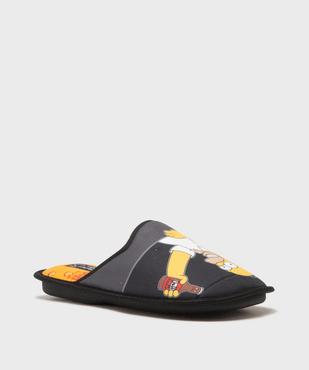 Chaussons mules en velours motif Homer Simpsons homme - The Simpsons vue2 - SIMPSONS - GEMO