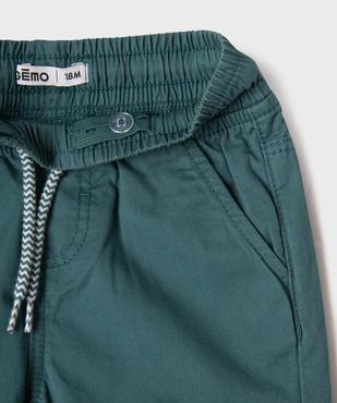 Pantalon jogger avec taille ajustable bébé garçon vue2 - GEMO(BEBE DEBT) - GEMO