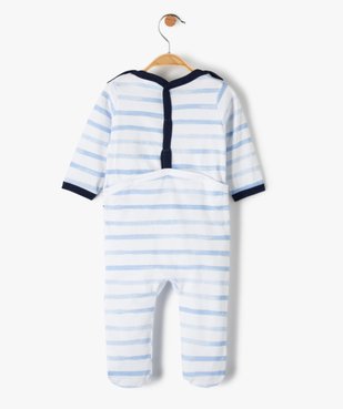 Pyjama bébé rayé avec motif Mickey - Disney vue4 - DISNEY DTR - GEMO