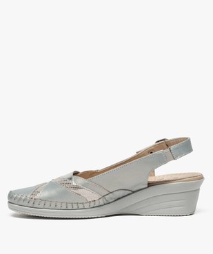 Mocassins confort femme avec talon ouvert vue3 - GEMO (CONFORT) - GEMO