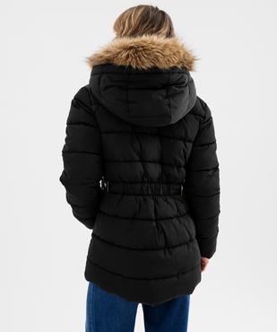 Doudoune mi-longue à capuche femme vue5 - GEMO 4G FEMME - GEMO