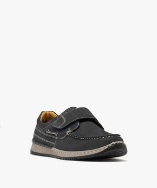 Chaussures en nubuck fermeture scratch homme - Pierre Cardin vue3 - PIERRE CARDIN DIFFUSION - GEMO