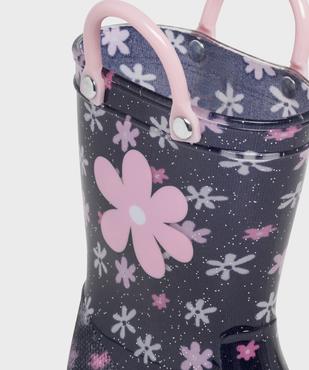 Bottes de pluie à fleurs et paillettes bébé fille - Little Love vue6 - LITTLE LOVE - GEMO