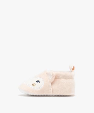 Chaussons de naissance en velours motif animal brodé bébé vue3 - LITTLE LOVE GEMO FOR GOOD - GEMO