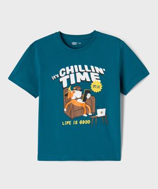 Tee-shirt manches courtes avec motifs animaux garçon vue2 - GEMO 4G GARCON - GEMO