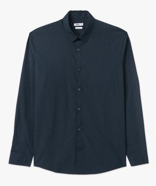Chemise manches longues à micro-motifs homme vue4 - 1E PRIX BY GEMO - GEMO