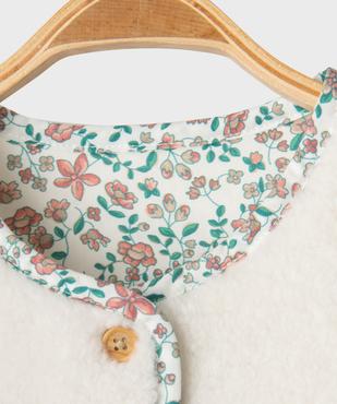 Gilet sans manches réversible coupe courte bébé fille vue4 - GEMO(BB COUCHE) - GEMO