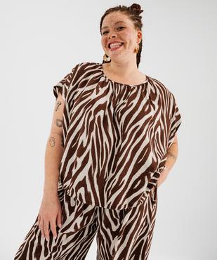 Blouse sans manches ample et fluide en viscose femme grande taille vue1 - GEMO 4G GT - GEMO