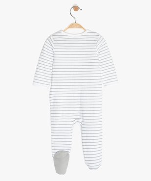 Pyjama bébé garçon à rayures avec motif panda vue3 - GEMO C4G BEBE - GEMO