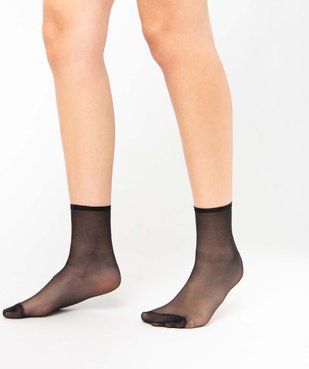 Socquettes femme transparentes (lot de 3) - Dim Beauty Resist vue2 - DIM - GEMO