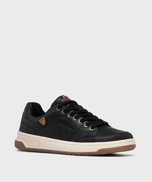 Baskets de ville avec col en denim homme - Urban Steps vue3 - URBAN STEPS - GEMO