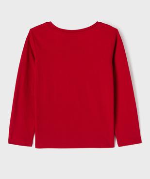 Tee-shirt manches longues spécial Noël motif Stitch fille - Disney vue3 - LILO & STITCH - GEMO