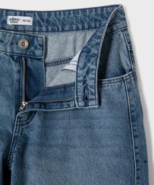 Jean barrel en denim 100% coton fille vue2 - GEMO (JUNIOR) - GEMO