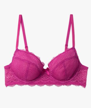 Soutien-gorge femme forme corbeille en dentelle vue4 - GEMO(HOMWR FEM) - GEMO