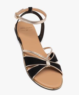 Sandales plates avec brides bicolores femme - Valentina Baldano vue6 - VALENTINA BALDA - GEMO