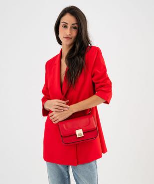 Veste de tailleur coupe large fermeture croisée femme vue2 - GEMO(FEMME PAP) - GEMO