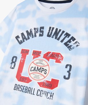 Tee-shirt garçon à manches courtes avec motif XL - Camps United vue2 - CAMPS UNITED - GEMO