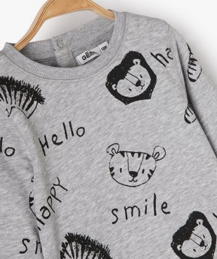 Sweat bébé mixte avec motifs et inscriptions vue2 - GEMO C4G BEBE - GEMO